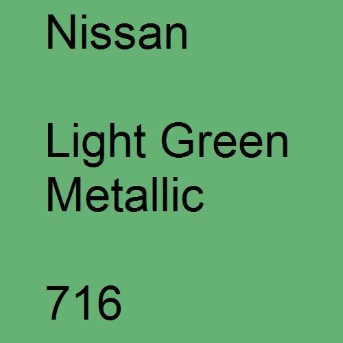 Nissan, Light Green Metallic, 716.